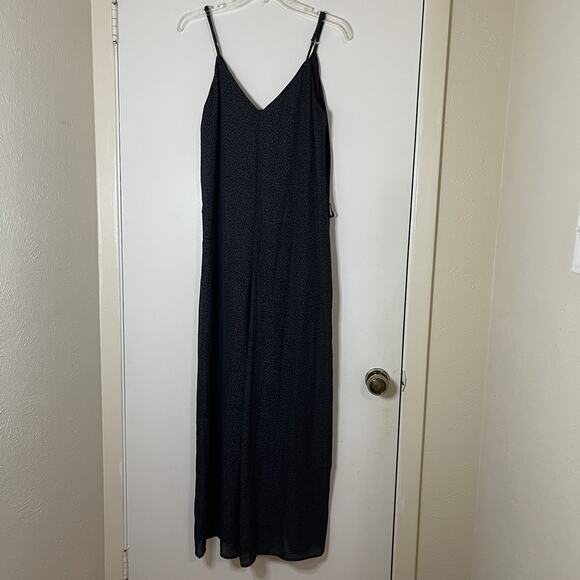 Gianni Bini black dotted wide leg flowy jumpsuit size small -no belt- - Picture 1 of 6